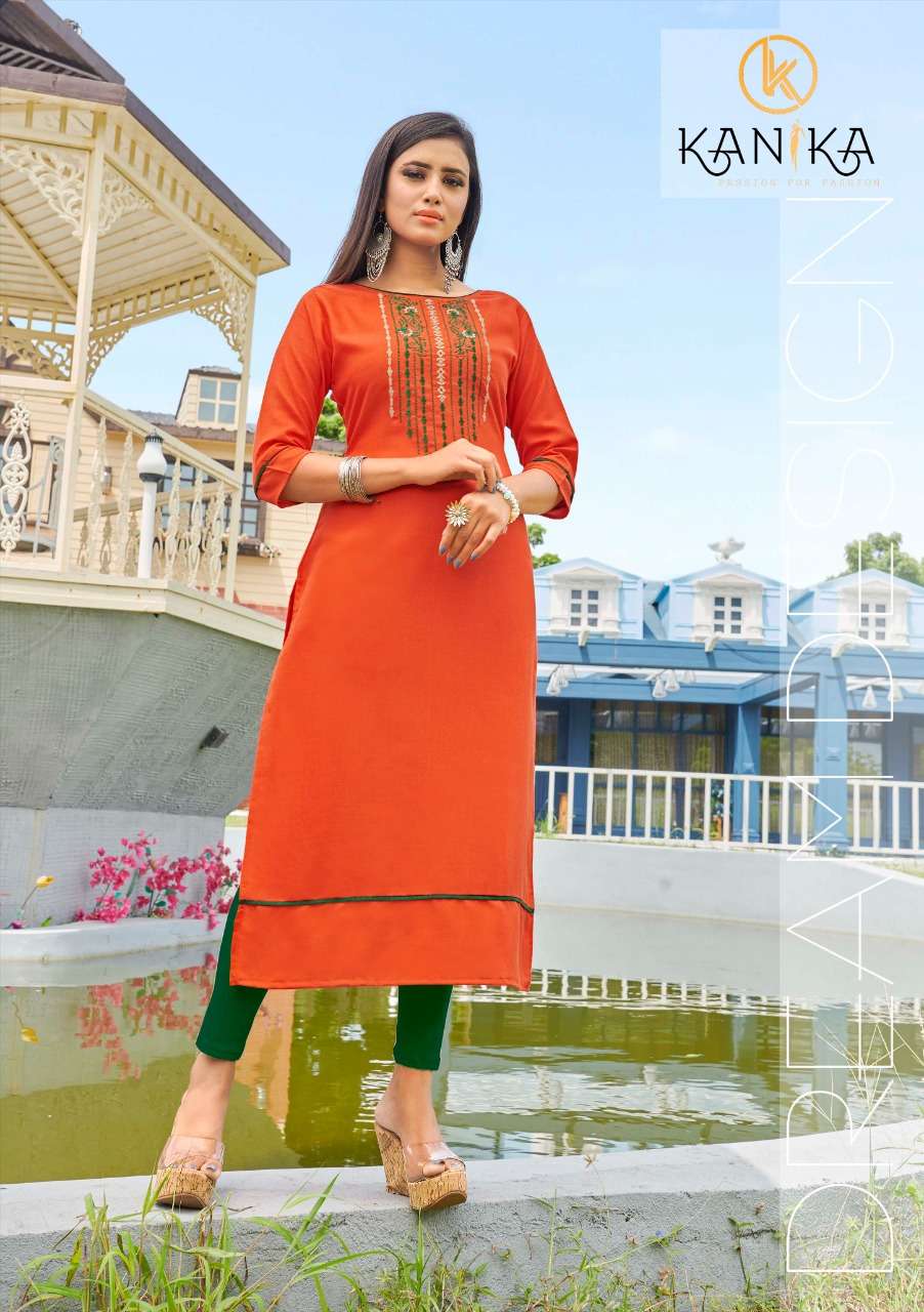 ANUROOP VOL-3 BY KANIKA 19 TO 28 SERIES BEAUTIFUL STYLISH FANCY COLORFUL CASUAL WEAR & ETHNIC WEAR & READY TO WEAR RUBY COTTON EMBROIDERED KURTIS AT WHOLESALE PRICE