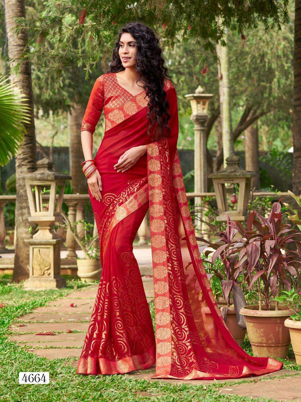 LIBAAS VOL-4 BY PARIYA PARIDHI 4663 TO 4672 SERIES INDIAN TRADITIONAL WEAR COLLECTION BEAUTIFUL STYLISH FANCY COLORFUL PARTY WEAR & OCCASIONAL WEAR FANCY GEORGETTE PRINTED SAREES AT WHOLESALE PRICE