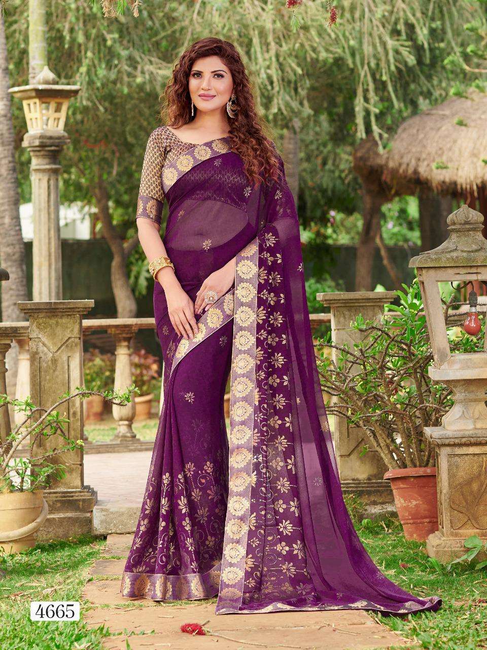 LIBAAS VOL-4 BY PARIYA PARIDHI 4663 TO 4672 SERIES INDIAN TRADITIONAL WEAR COLLECTION BEAUTIFUL STYLISH FANCY COLORFUL PARTY WEAR & OCCASIONAL WEAR FANCY GEORGETTE PRINTED SAREES AT WHOLESALE PRICE