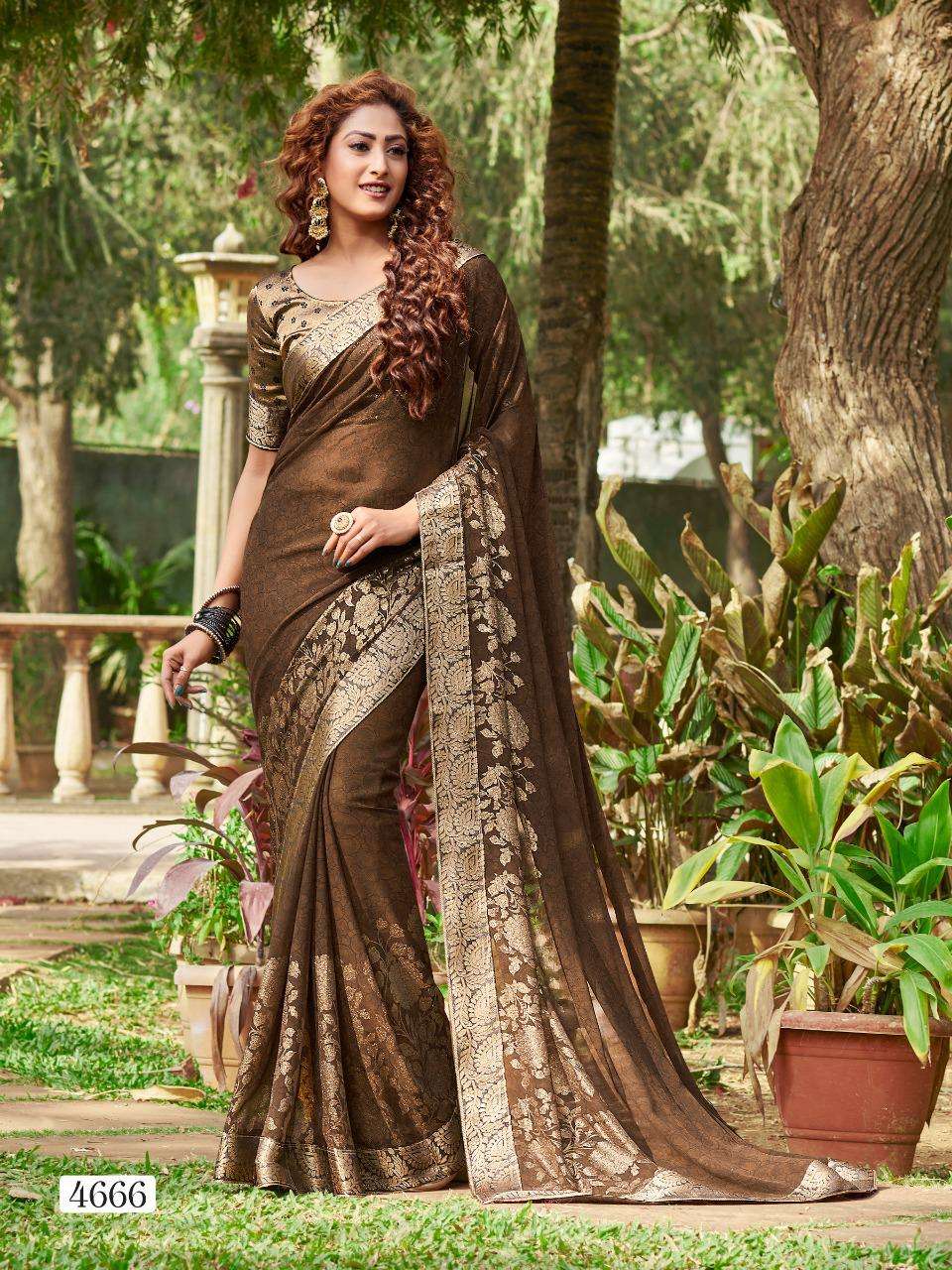 LIBAAS VOL-4 BY PARIYA PARIDHI 4663 TO 4672 SERIES INDIAN TRADITIONAL WEAR COLLECTION BEAUTIFUL STYLISH FANCY COLORFUL PARTY WEAR & OCCASIONAL WEAR FANCY GEORGETTE PRINTED SAREES AT WHOLESALE PRICE