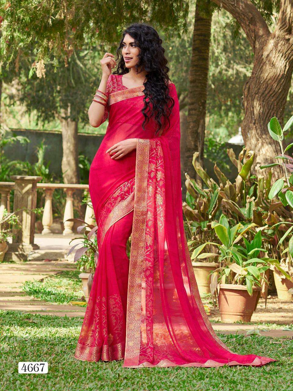 LIBAAS VOL-4 BY PARIYA PARIDHI 4663 TO 4672 SERIES INDIAN TRADITIONAL WEAR COLLECTION BEAUTIFUL STYLISH FANCY COLORFUL PARTY WEAR & OCCASIONAL WEAR FANCY GEORGETTE PRINTED SAREES AT WHOLESALE PRICE