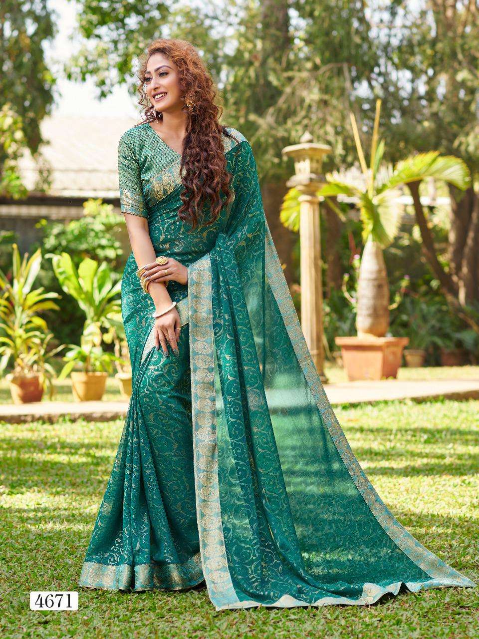 LIBAAS VOL-4 BY PARIYA PARIDHI 4663 TO 4672 SERIES INDIAN TRADITIONAL WEAR COLLECTION BEAUTIFUL STYLISH FANCY COLORFUL PARTY WEAR & OCCASIONAL WEAR FANCY GEORGETTE PRINTED SAREES AT WHOLESALE PRICE