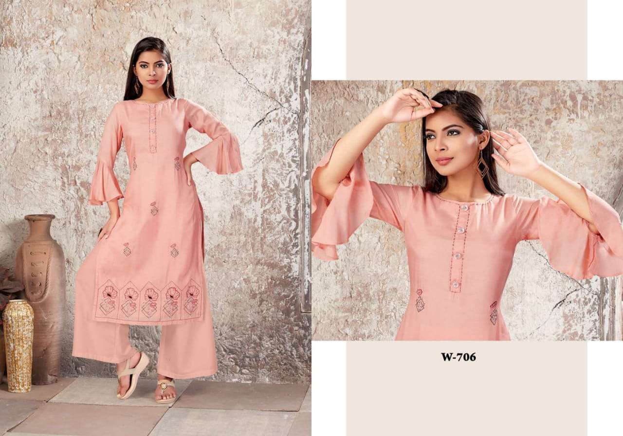 MALANG BY SNAP STYLE 705 TO 708 SERIES BEAUTIFUL STYLISH FANCY COLORFUL CASUAL WEAR & ETHNIC WEAR & READY TO WEAR VISCOSE MUSLIN PRINTED KURTIS AT WHOLESALE PRICE