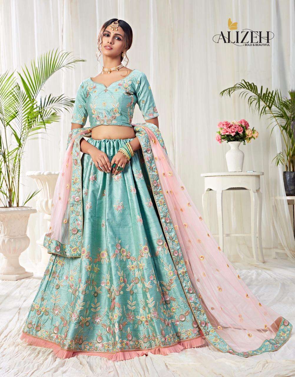 ENGAGEMENT BY ALIZEH 1009 TO 1011 SERIES DESIGNER BEAUTIFUL NAVRATRI COLLECTION OCCASIONAL WEAR & PARTY WEAR FANCY LEHENGAS AT WHOLESALE PRICE