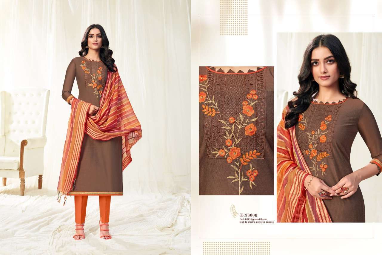 HOT SPOT VOL-2 BY RAGHAV CREATION 38001 TO 38012 SERIES BEAUTIFUL SUITS COLORFUL STYLISH FANCY CASUAL WEAR & ETHNIC WEAR SOUTH SILK BASED WITH EMBROIDERY DRESSES AT WHOLESALE PRICE