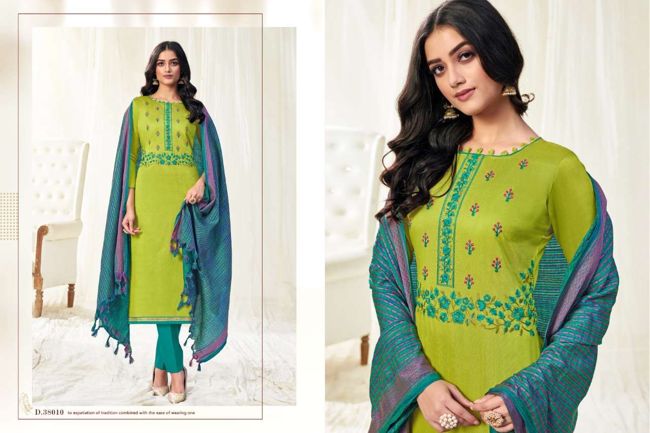 HOT SPOT VOL-2 BY RAGHAV CREATION 38001 TO 38012 SERIES BEAUTIFUL SUITS COLORFUL STYLISH FANCY CASUAL WEAR & ETHNIC WEAR SOUTH SILK BASED WITH EMBROIDERY DRESSES AT WHOLESALE PRICE
