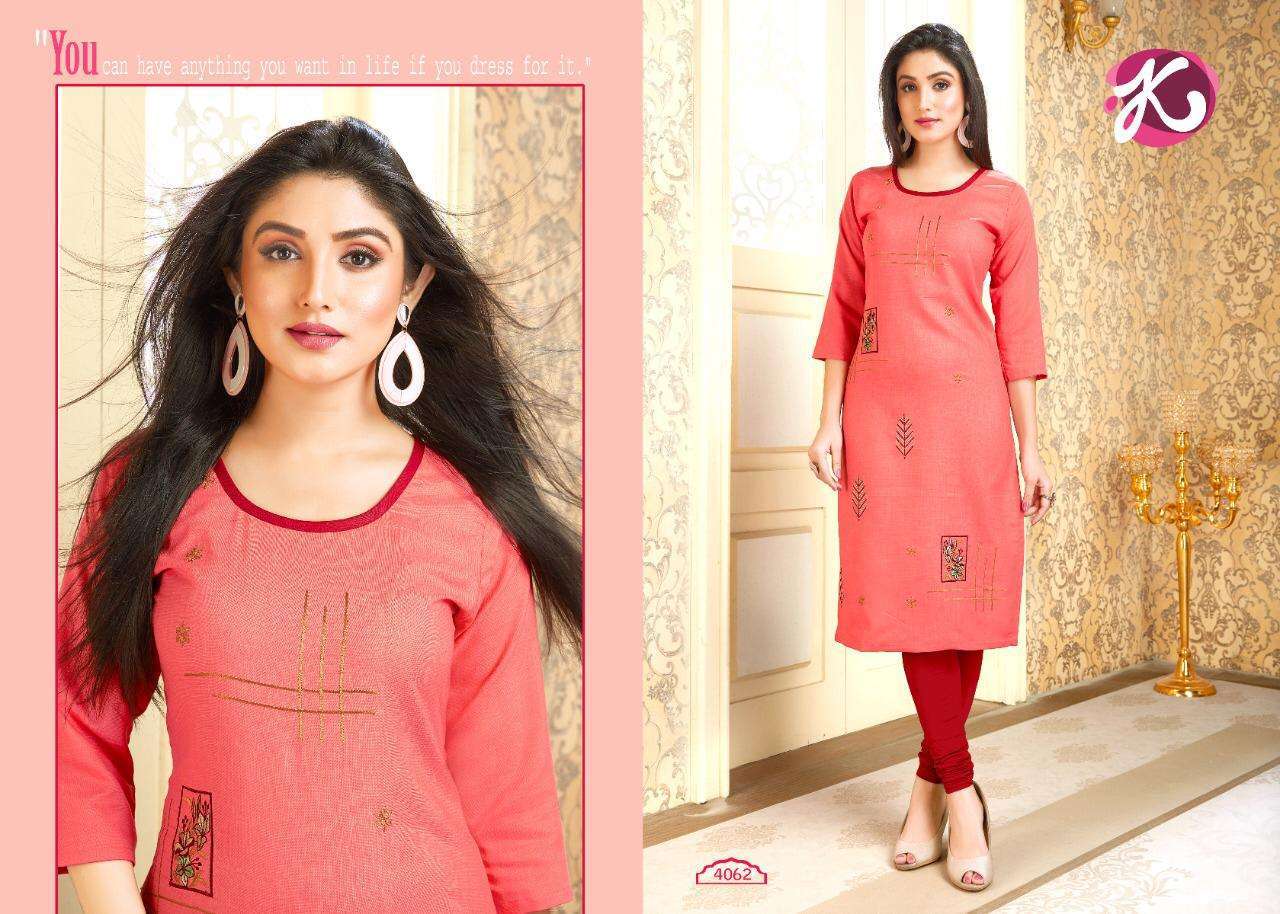 DESI GIRL BY KURTI TIMES 4059 TO 4064 SERIES BEAUTIFUL STYLISH FANCY COLORFUL CASUAL WEAR & ETHNIC WEAR & READY TO WEAR COTTON PRINTED KURTIS AT WHOLESALE PRICE