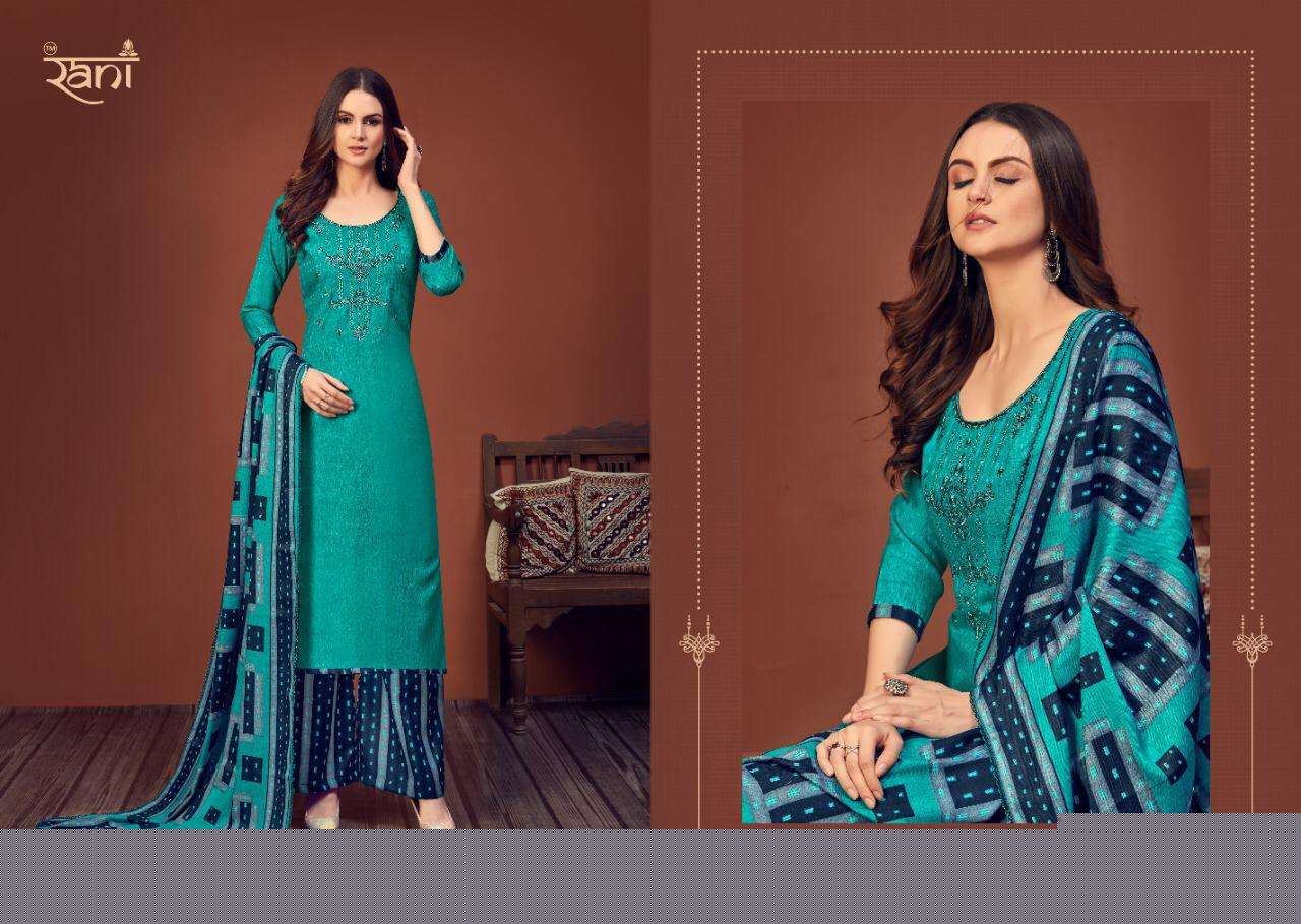 SAKHIYA BY RANI FASHION 35001 TO 35008 SERIES DESIGNER SUITS COLLECTION BEAUTIFUL STYLISH FANCY COLORFUL PARTY WEAR & OCCASIONAL WEAR PASHMINA DOBBY PRINT WITH WORK DRESSES AT WHOLESALE PRICE