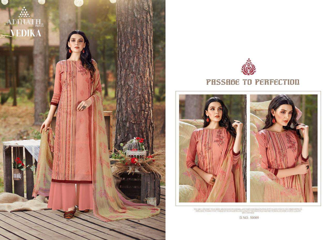 VEDIKA BY ADINATH PRINTS 50001 TO 50010 SERIES BEAUTIFUL STYLISH SUITS FANCY COLORFUL CASUAL WEAR & ETHNIC WEAR & READY TO WEAR PURE PASHMINA PRINT WITH EMBROIDERY DRESSES AT WHOLESALE PRICE