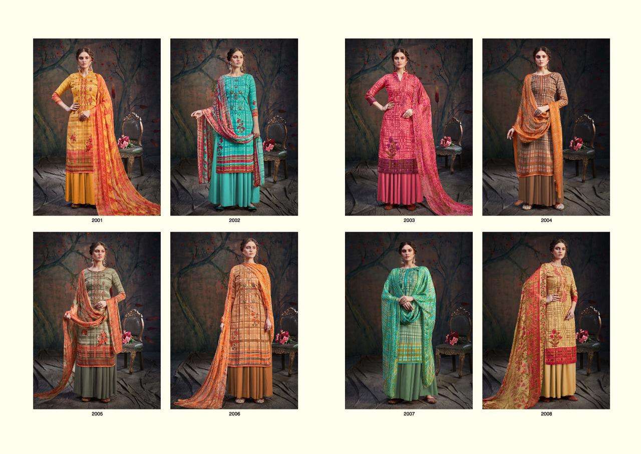 FIZA VOL-2 BY CHANDRA FASHION 2001 TO 2008 SERIES BEAUTIFUL SUITS STYLISH FANCY COLORFUL CASUAL WEAR & ETHNIC WEAR PURE PASHMINA PRINT WITH EMBROIDERY DRESSES AT WHOLESALE PRICE