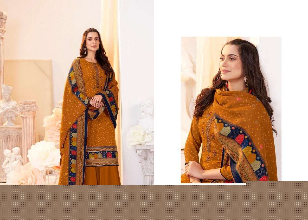 BANDISH BY SUMYRA 4001 TO 4008 SERIES BEAUTIFUL SUITS STYLISH FANCY COLORFUL CASUAL WEAR & ETHNIC WEAR PURE PASHMINA PRINT WITH EMBROIDERY DRESSES AT WHOLESALE PRICE