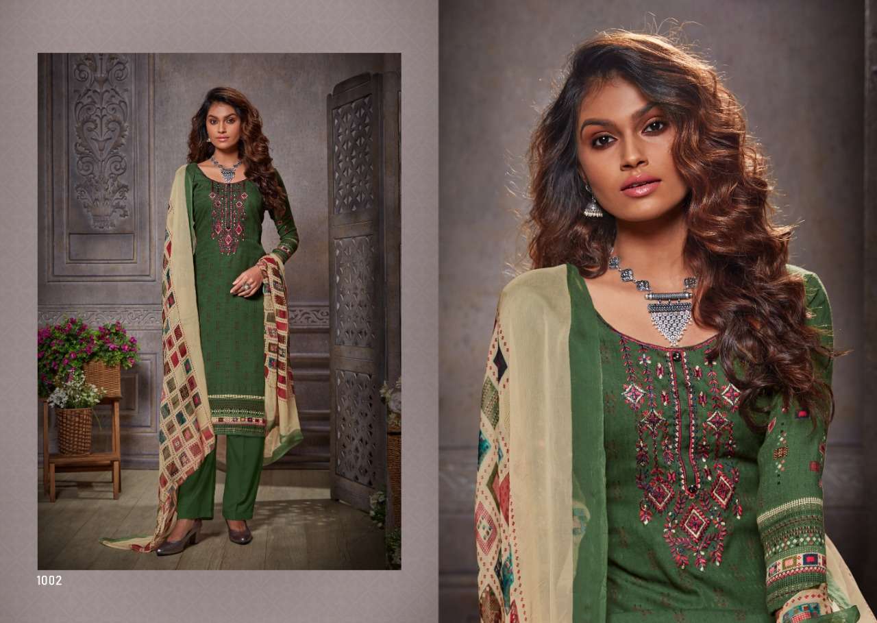 KAVIRA BY VIJAYA FASHION 1001 TO 1008 SERIES BEAUTIFUL STYLISH FANCY COLORFUL CASUAL WEAR & ETHNIC WEAR PASHMINA DOBBY EMBROIDERED DRESSES AT WHOLESALE PRICE