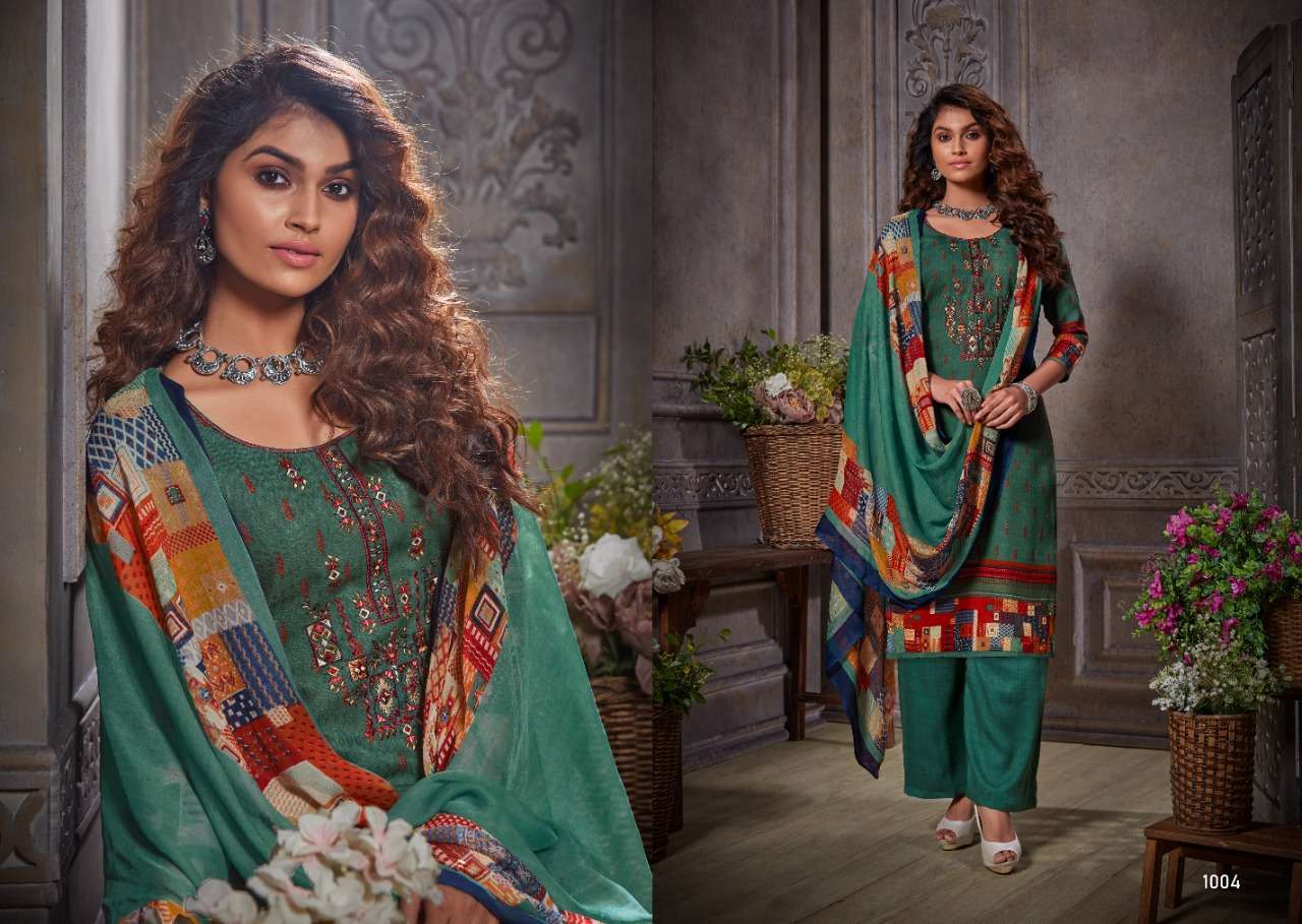 KAVIRA BY VIJAYA FASHION 1001 TO 1008 SERIES BEAUTIFUL STYLISH FANCY COLORFUL CASUAL WEAR & ETHNIC WEAR PASHMINA DOBBY EMBROIDERED DRESSES AT WHOLESALE PRICE