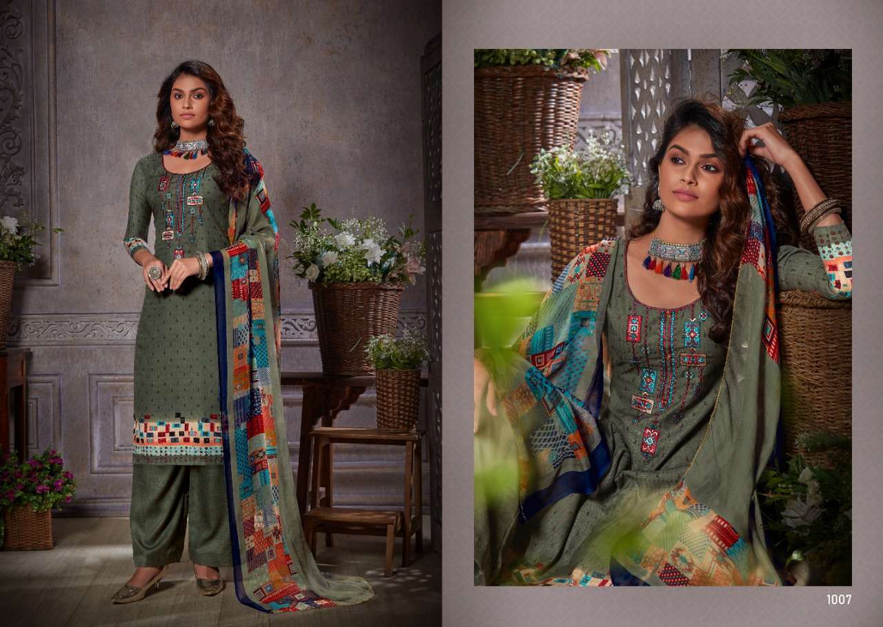 KAVIRA BY VIJAYA FASHION 1001 TO 1008 SERIES BEAUTIFUL STYLISH FANCY COLORFUL CASUAL WEAR & ETHNIC WEAR PASHMINA DOBBY EMBROIDERED DRESSES AT WHOLESALE PRICE