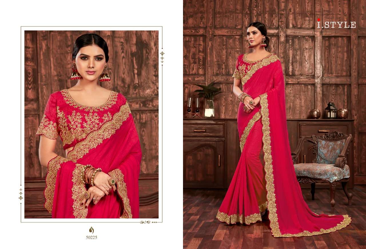 SHEESHMAHAL BY INDIAN WOMEN 50220 TO 50229 SERIES INDIAN TRADITIONAL WEAR COLLECTION BEAUTIFUL STYLISH FANCY COLORFUL PARTY WEAR & OCCASIONAL WEAR TWO TONE SILK EMBROIDERED SAREES AT WHOLESALE PRICE
