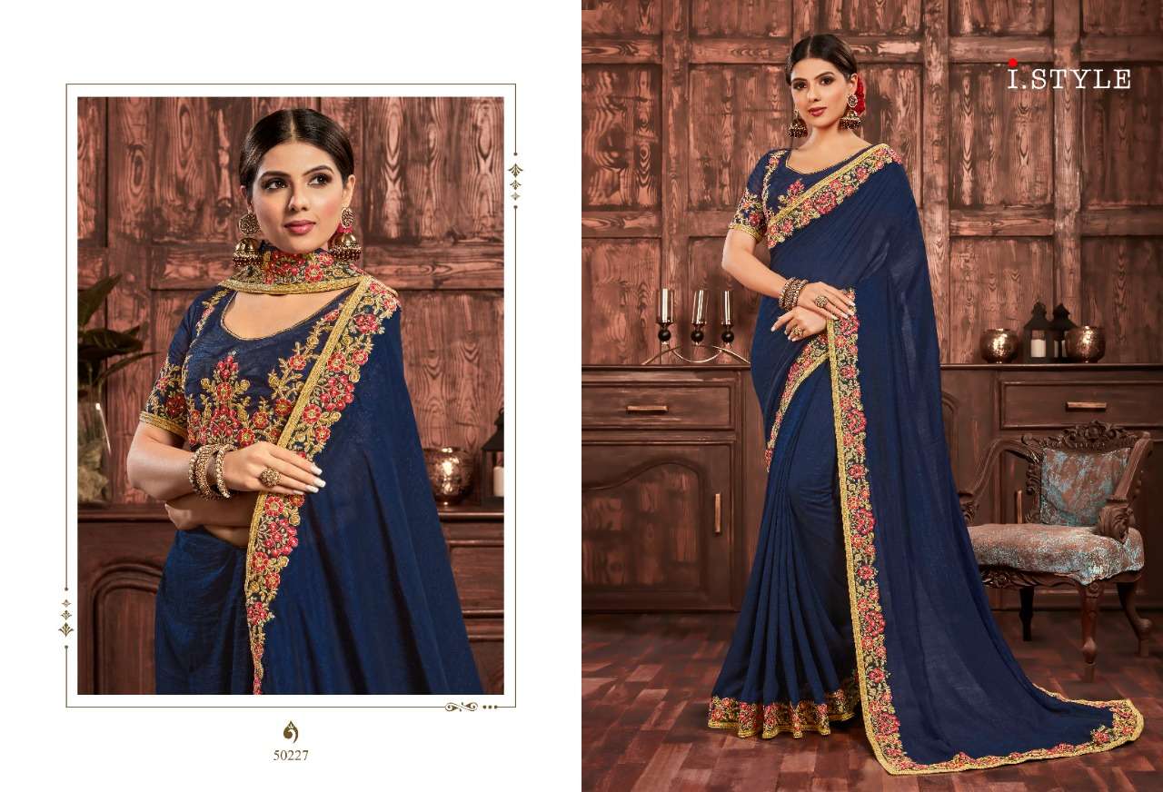 SHEESHMAHAL BY INDIAN WOMEN 50220 TO 50229 SERIES INDIAN TRADITIONAL WEAR COLLECTION BEAUTIFUL STYLISH FANCY COLORFUL PARTY WEAR & OCCASIONAL WEAR TWO TONE SILK EMBROIDERED SAREES AT WHOLESALE PRICE