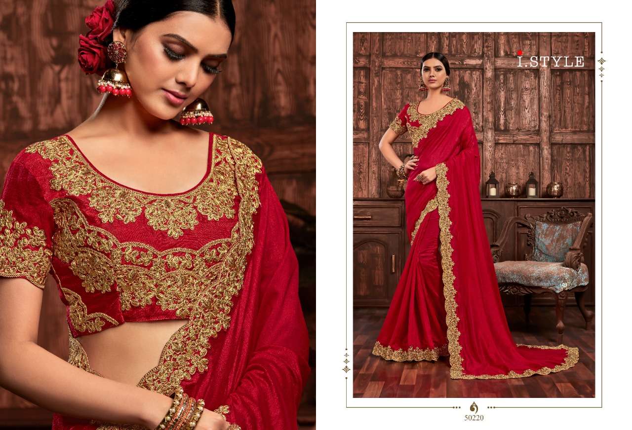 SHEESHMAHAL BY INDIAN WOMEN 50220 TO 50229 SERIES INDIAN TRADITIONAL WEAR COLLECTION BEAUTIFUL STYLISH FANCY COLORFUL PARTY WEAR & OCCASIONAL WEAR TWO TONE SILK EMBROIDERED SAREES AT WHOLESALE PRICE