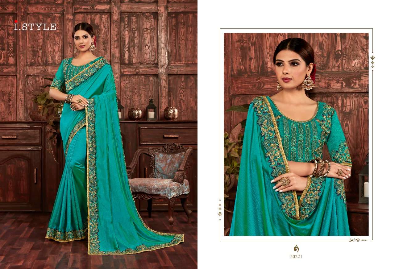 SHEESHMAHAL BY INDIAN WOMEN 50220 TO 50229 SERIES INDIAN TRADITIONAL WEAR COLLECTION BEAUTIFUL STYLISH FANCY COLORFUL PARTY WEAR & OCCASIONAL WEAR TWO TONE SILK EMBROIDERED SAREES AT WHOLESALE PRICE