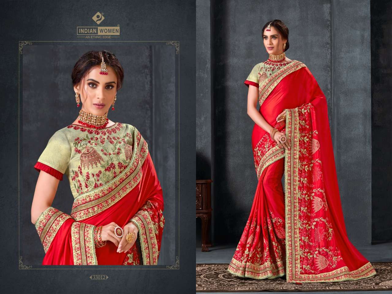 HERITAGE VOL-20 BY INDIAN WOMEN 33012 TO 33021 SERIES INDIAN TRADITIONAL WEAR COLLECTION BEAUTIFUL STYLISH FANCY COLORFUL PARTY WEAR & OCCASIONAL WEAR TWO TONE SILK EMBROIDERED SAREES AT WHOLESALE PRICE