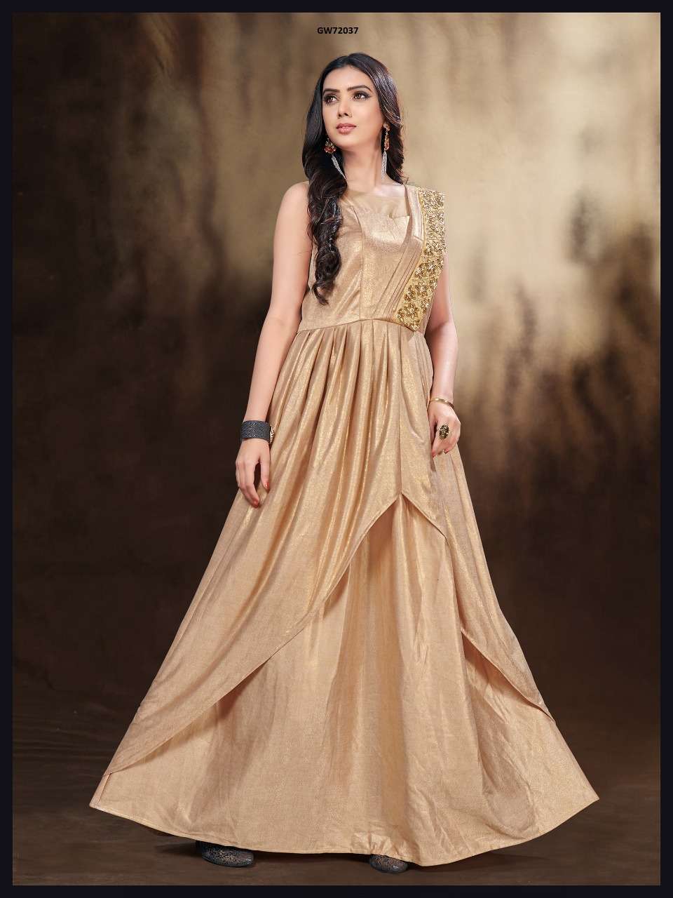 DESIGNER GOWN VOL-2 BY INDIAN WOMEN BEAUTIFUL STYLISH FANCY COLORFUL CASUAL WEAR & ETHNIC WEAR & READY TO WEAR IMPORTED GOWNS AT WHOLESALE PRICE