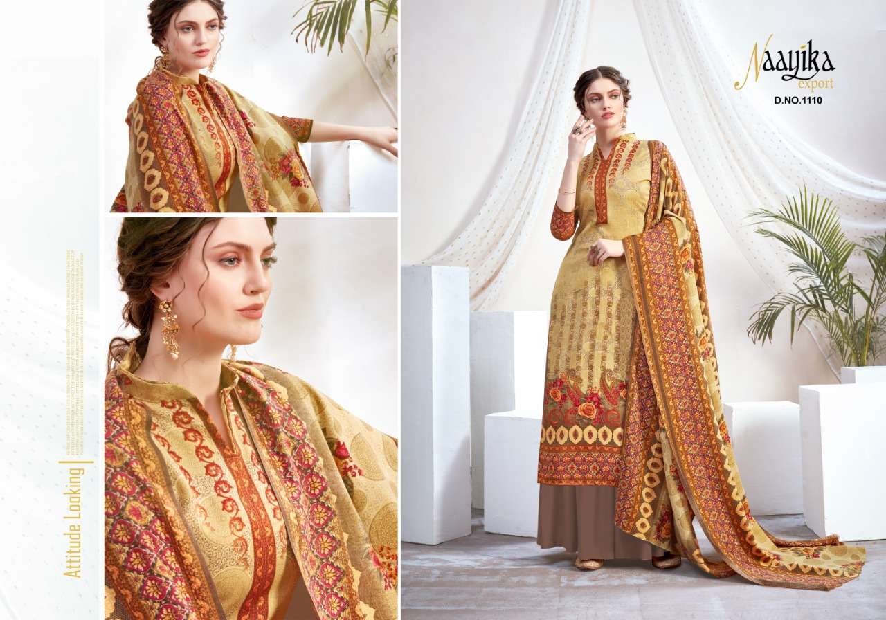 FLAVOURS VOL-1 BY NAAYIKA EXPORTS 1101 TO 1110 SERIES BEAUTIFUL STYLISH FANCY COLORFUL CASUAL WEAR & ETHNIC WEAR PURE PASHMINA PRINT DRESSES AT WHOLESALE PRICE