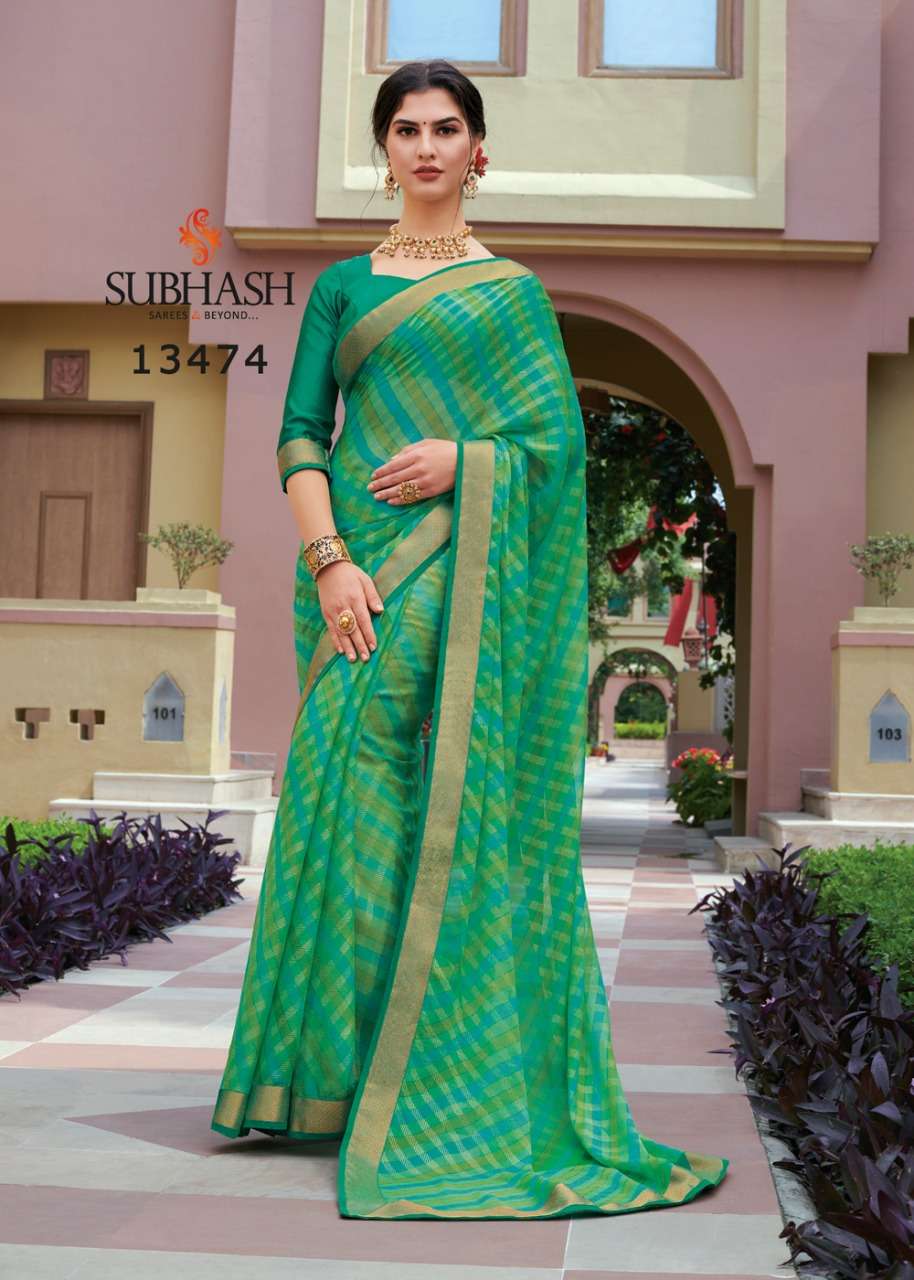 VINTAGE VOL-11 BY SUBHASH SAREES 13471 TO 13494 SERIES INDIAN TRADITIONAL WEAR COLLECTION BEAUTIFUL STYLISH FANCY COLORFUL PARTY WEAR & OCCASIONAL WEAR CHIFFON BRASSO SAREES AT WHOLESALE PRICE