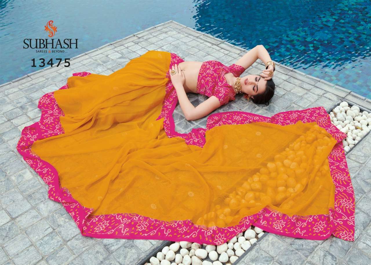 VINTAGE VOL-11 BY SUBHASH SAREES 13471 TO 13494 SERIES INDIAN TRADITIONAL WEAR COLLECTION BEAUTIFUL STYLISH FANCY COLORFUL PARTY WEAR & OCCASIONAL WEAR CHIFFON BRASSO SAREES AT WHOLESALE PRICE