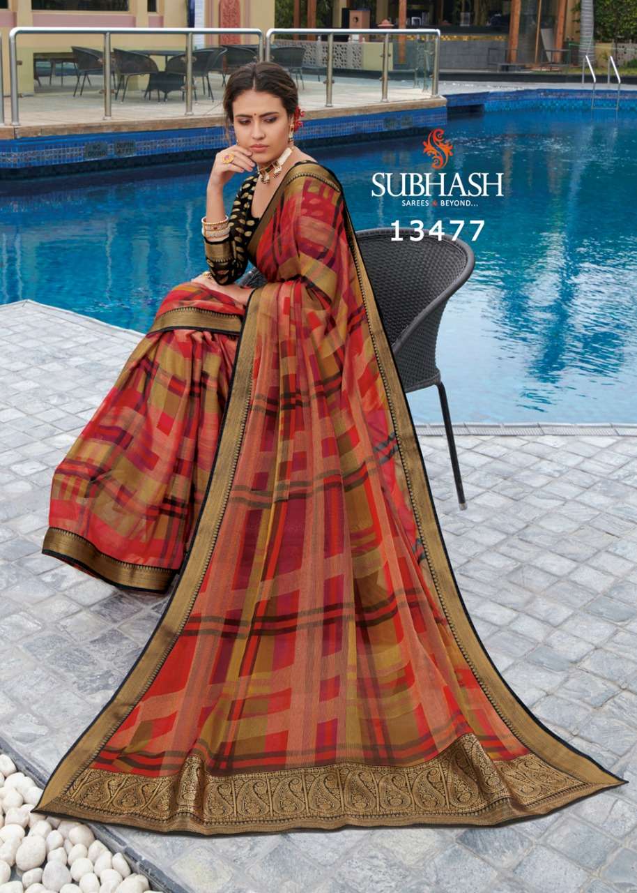 VINTAGE VOL-11 BY SUBHASH SAREES 13471 TO 13494 SERIES INDIAN TRADITIONAL WEAR COLLECTION BEAUTIFUL STYLISH FANCY COLORFUL PARTY WEAR & OCCASIONAL WEAR CHIFFON BRASSO SAREES AT WHOLESALE PRICE