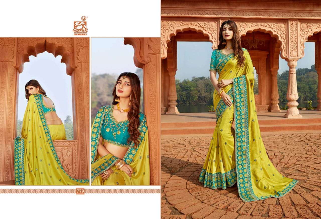 GRANDIOSE VOL-3 BY VISHAL PRINTS 774 TO 785 SERIES INDIAN TRADITIONAL WEAR COLLECTION BEAUTIFUL STYLISH FANCY COLORFUL PARTY WEAR & OCCASIONAL WEAR FANCY SAREES AT WHOLESALE PRICE