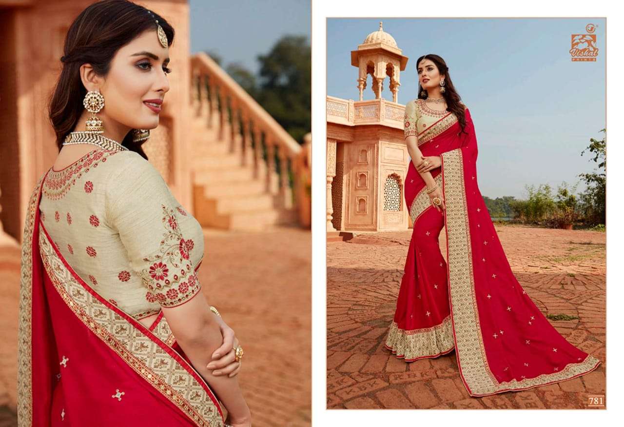 GRANDIOSE VOL-3 BY VISHAL PRINTS 774 TO 785 SERIES INDIAN TRADITIONAL WEAR COLLECTION BEAUTIFUL STYLISH FANCY COLORFUL PARTY WEAR & OCCASIONAL WEAR FANCY SAREES AT WHOLESALE PRICE
