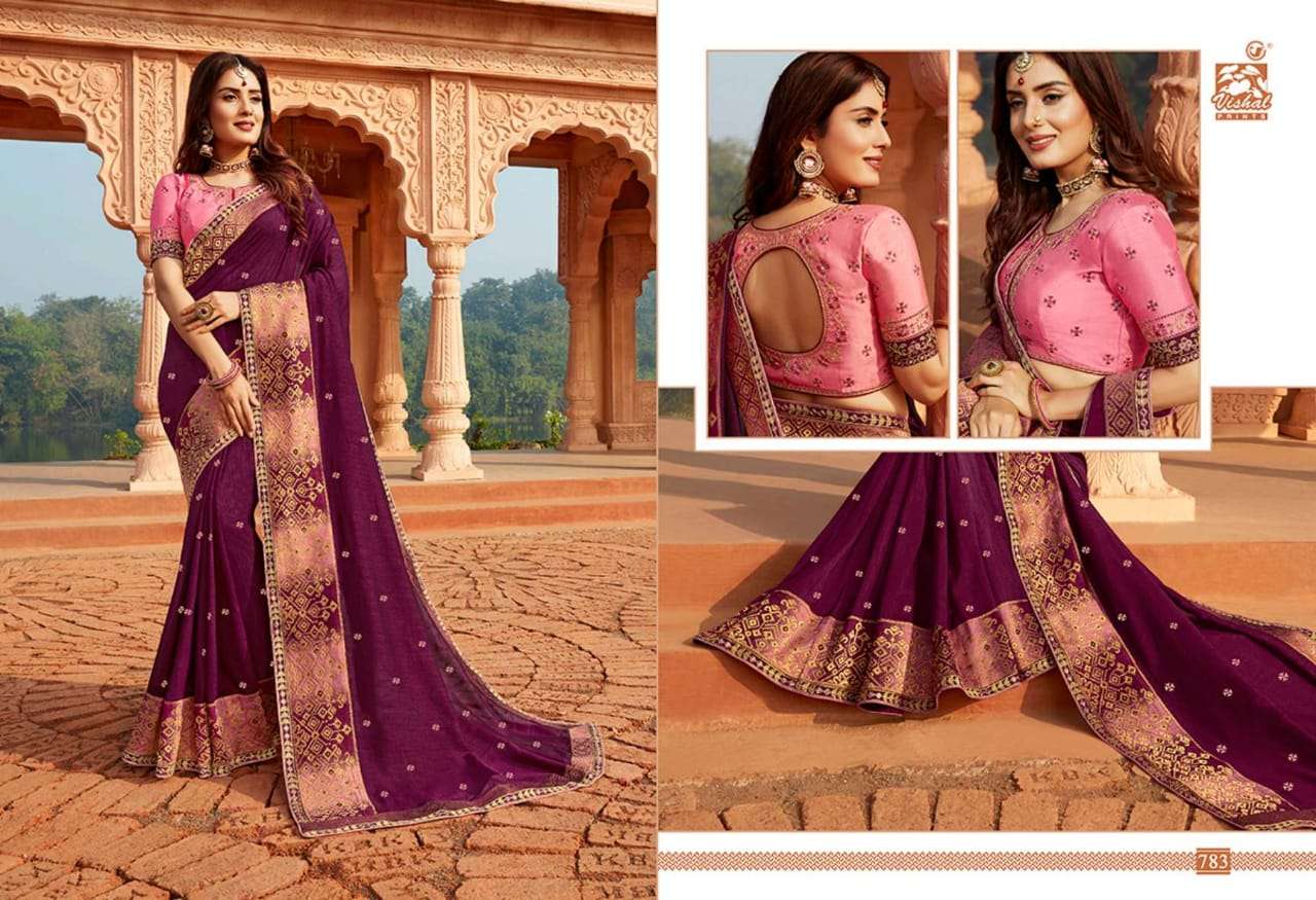 GRANDIOSE VOL-3 BY VISHAL PRINTS 774 TO 785 SERIES INDIAN TRADITIONAL WEAR COLLECTION BEAUTIFUL STYLISH FANCY COLORFUL PARTY WEAR & OCCASIONAL WEAR FANCY SAREES AT WHOLESALE PRICE