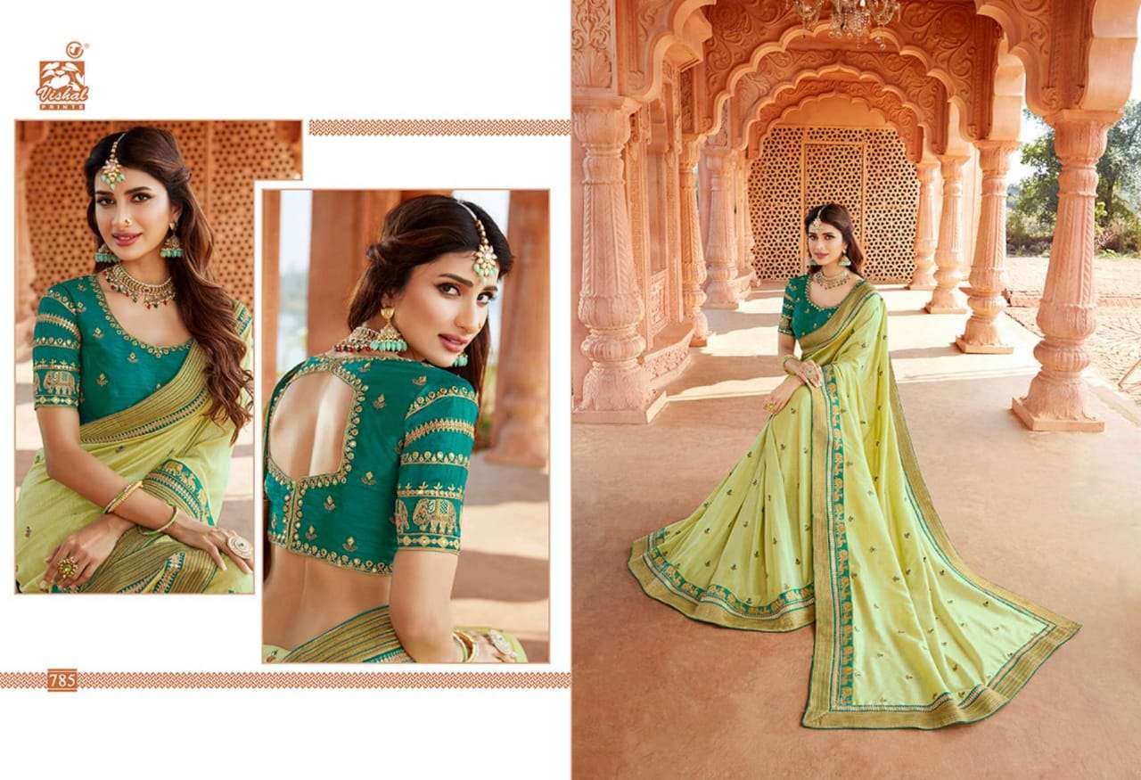 GRANDIOSE VOL-3 BY VISHAL PRINTS 774 TO 785 SERIES INDIAN TRADITIONAL WEAR COLLECTION BEAUTIFUL STYLISH FANCY COLORFUL PARTY WEAR & OCCASIONAL WEAR FANCY SAREES AT WHOLESALE PRICE