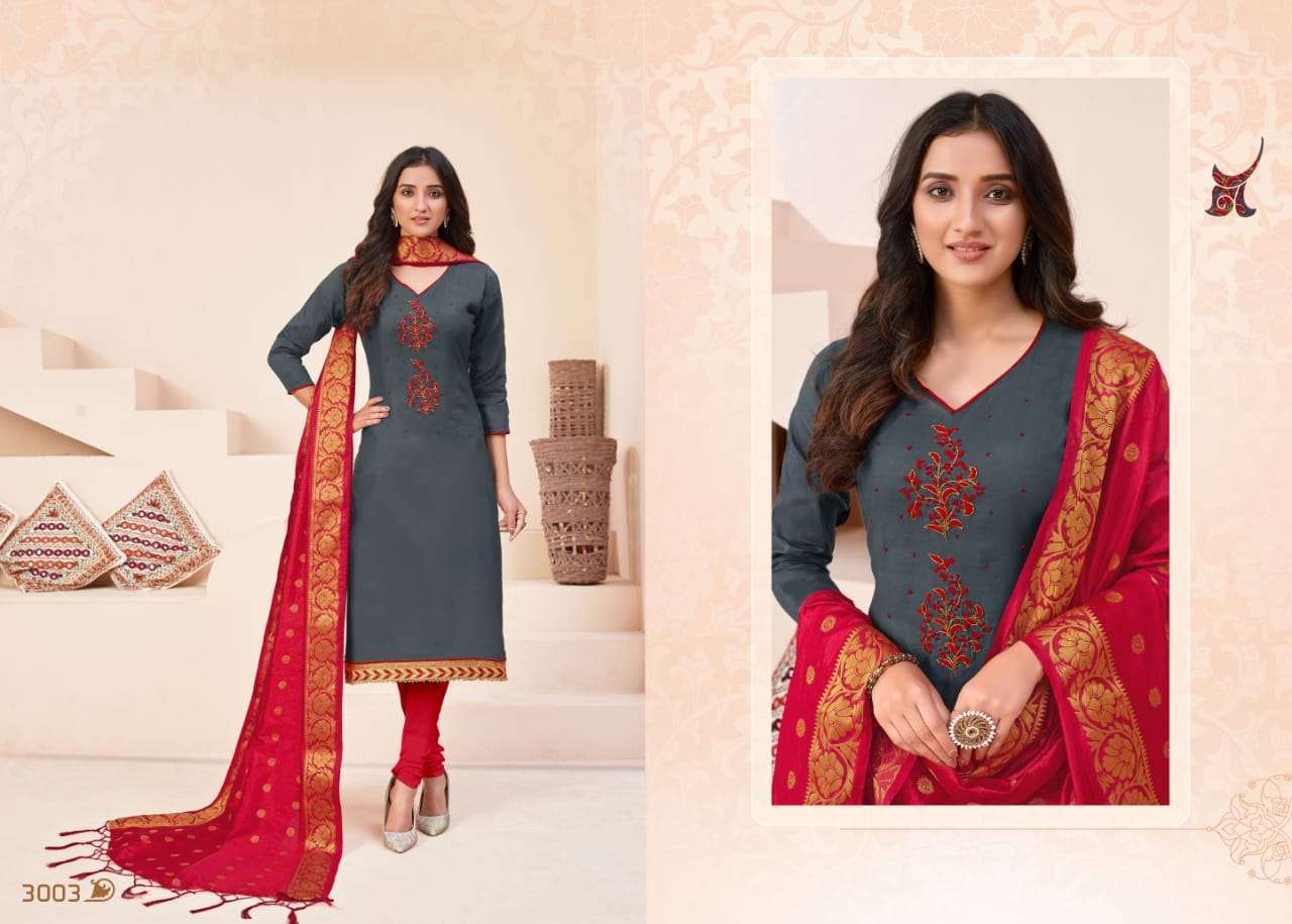 PIYANSI VOL-3 BY UTSAV SUITS 3001 TO 3006 SERIES BEAUTIFUL SUITS STYLISH FANCY COLORFUL CASUAL WEAR & ETHNIC WEAR GLACE COTTON PRINTED DRESSES AT WHOLESALE PRICE