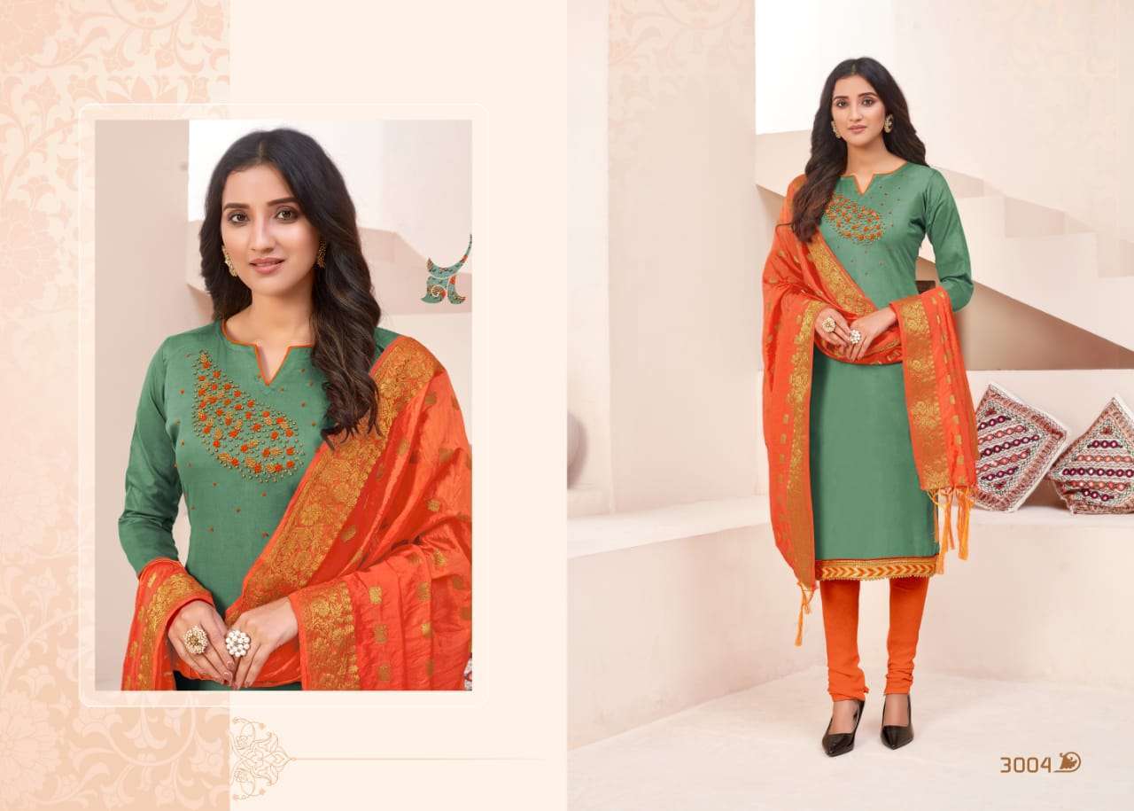 PIYANSI VOL-3 BY UTSAV SUITS 3001 TO 3006 SERIES BEAUTIFUL SUITS STYLISH FANCY COLORFUL CASUAL WEAR & ETHNIC WEAR GLACE COTTON PRINTED DRESSES AT WHOLESALE PRICE