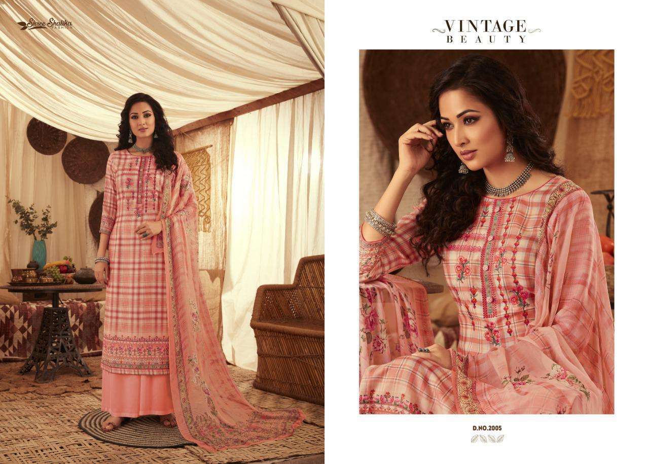 BARGITTA BY SHREE SHALIKA FASHION 2001 TO 2008 SERIES BEAUTIFUL SUITS STYLISH FANCY COLORFUL CASUAL WEAR & ETHNIC WEAR PASHMINA WITH EMBROIDERY DRESSES AT WHOLESALE PRICE