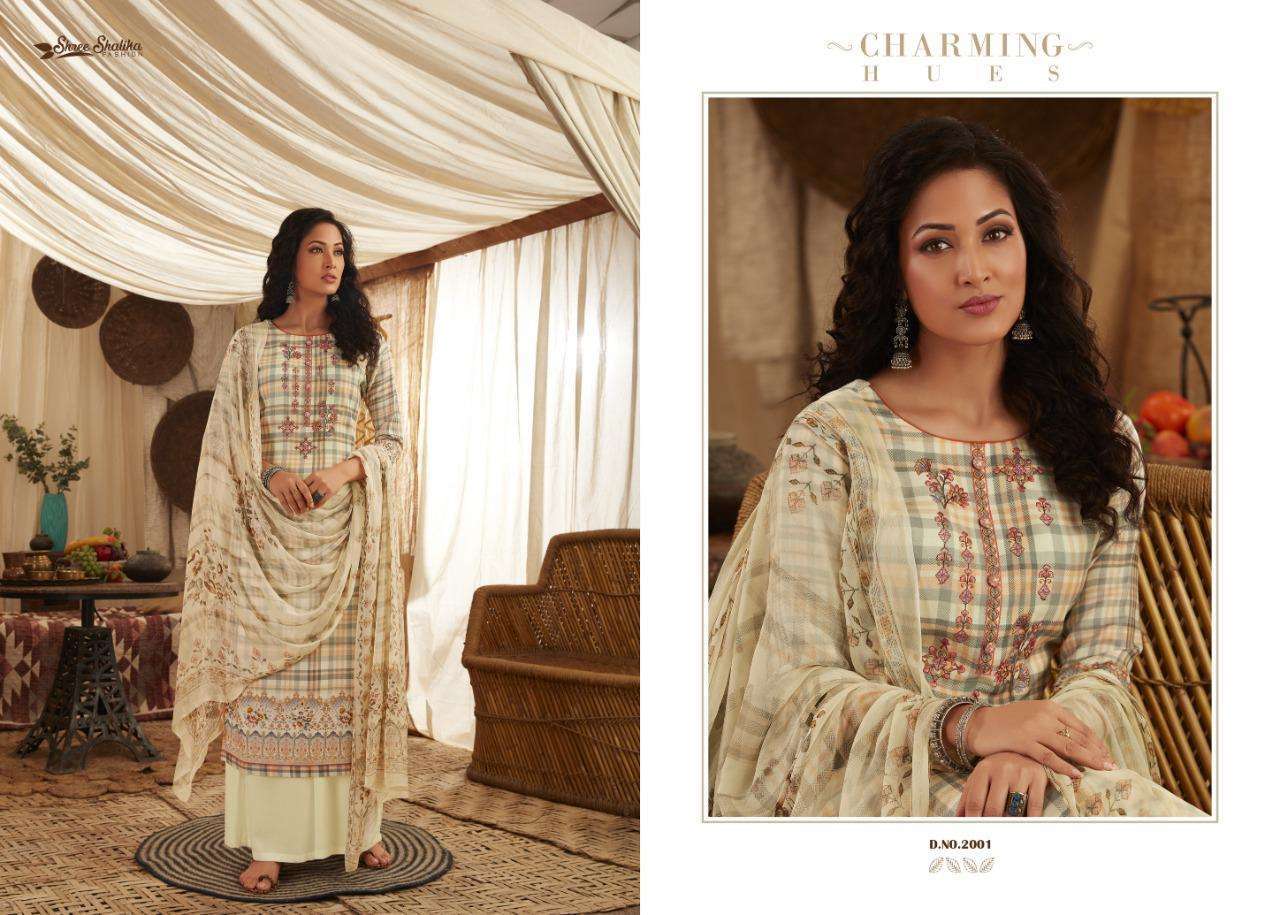 BARGITTA BY SHREE SHALIKA FASHION 2001 TO 2008 SERIES BEAUTIFUL SUITS STYLISH FANCY COLORFUL CASUAL WEAR & ETHNIC WEAR PASHMINA WITH EMBROIDERY DRESSES AT WHOLESALE PRICE