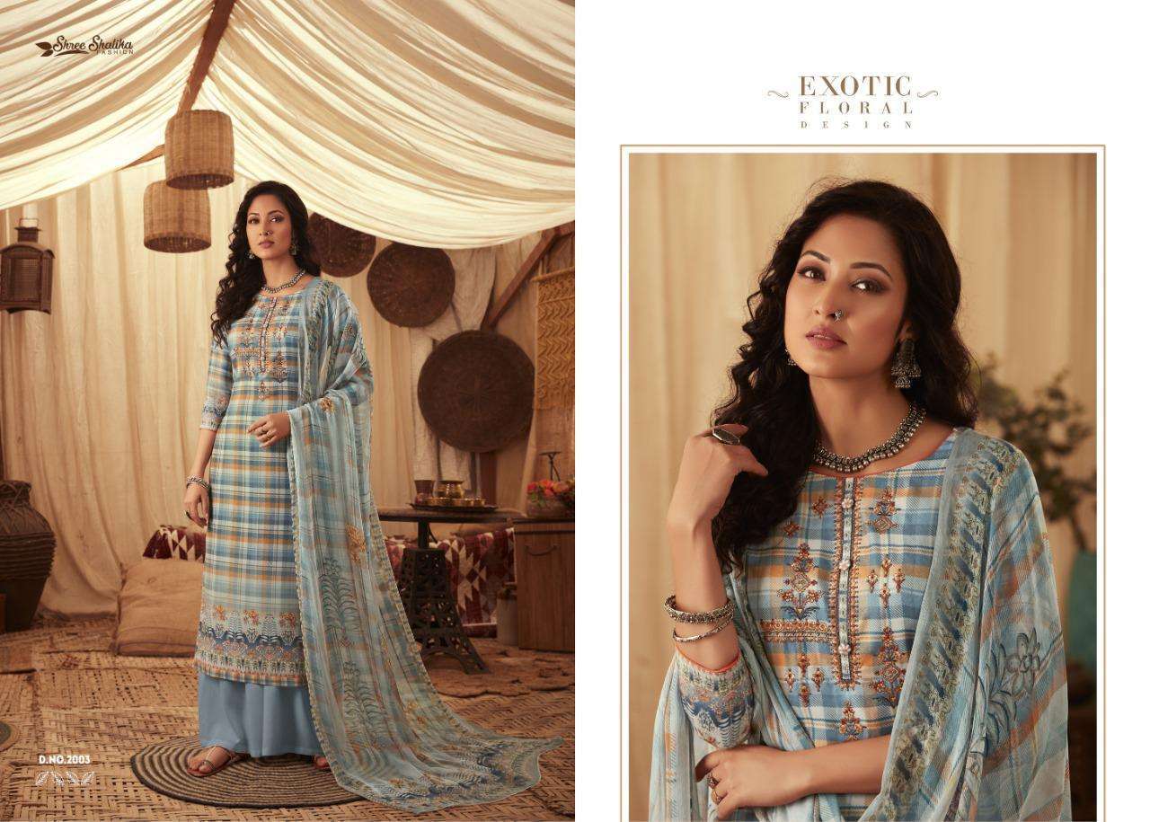 BARGITTA BY SHREE SHALIKA FASHION 2001 TO 2008 SERIES BEAUTIFUL SUITS STYLISH FANCY COLORFUL CASUAL WEAR & ETHNIC WEAR PASHMINA WITH EMBROIDERY DRESSES AT WHOLESALE PRICE
