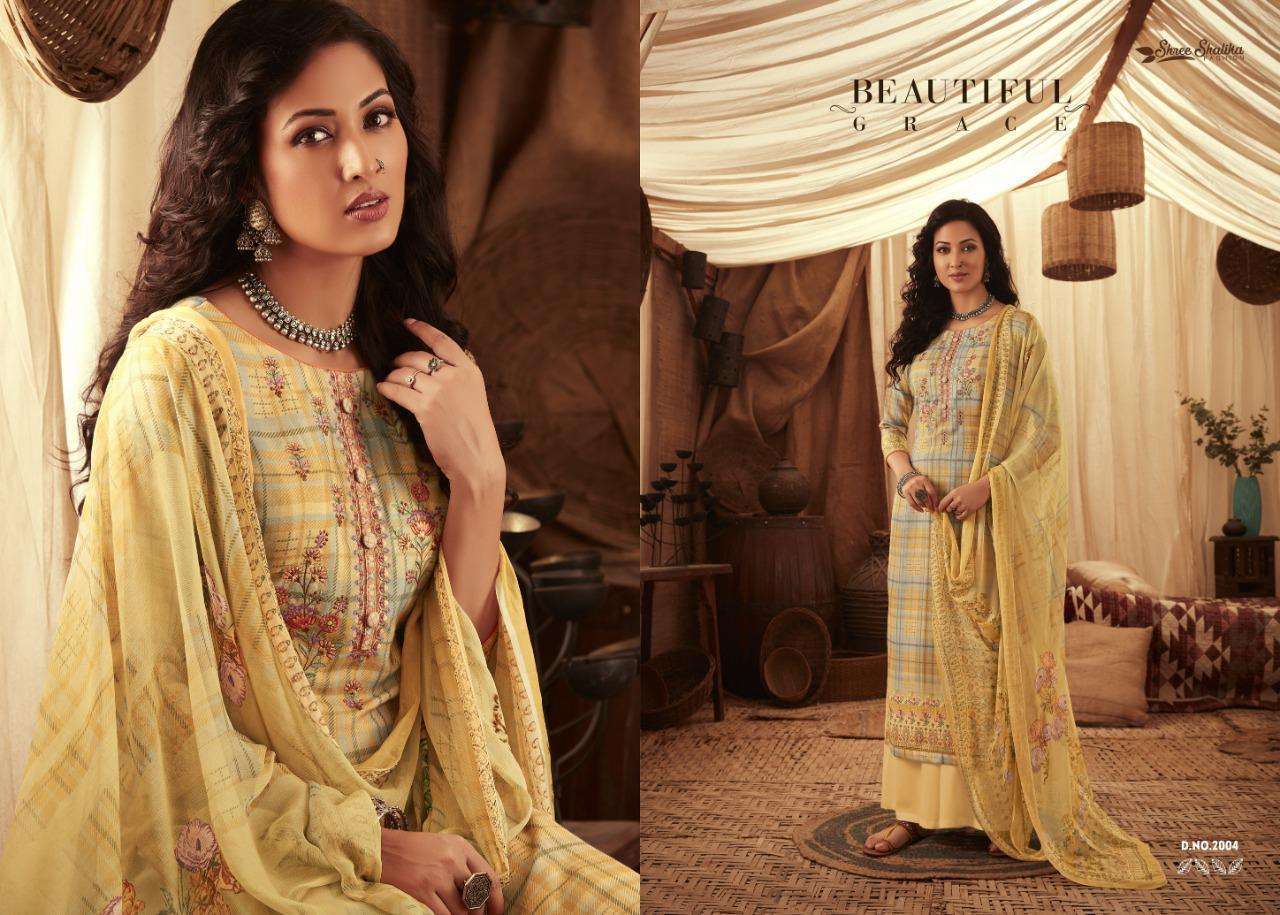 BARGITTA BY SHREE SHALIKA FASHION 2001 TO 2008 SERIES BEAUTIFUL SUITS STYLISH FANCY COLORFUL CASUAL WEAR & ETHNIC WEAR PASHMINA WITH EMBROIDERY DRESSES AT WHOLESALE PRICE