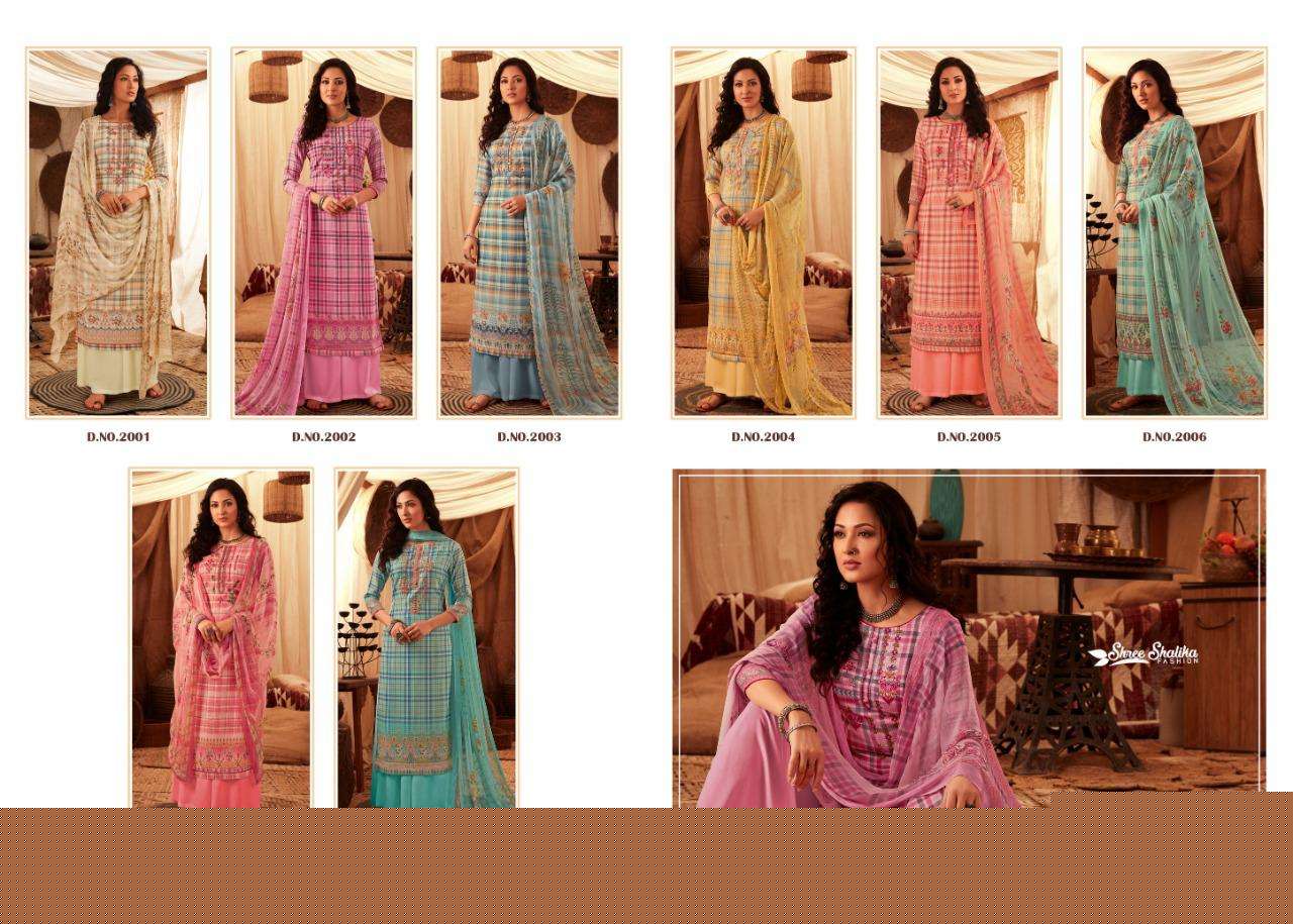 BARGITTA BY SHREE SHALIKA FASHION 2001 TO 2008 SERIES BEAUTIFUL SUITS STYLISH FANCY COLORFUL CASUAL WEAR & ETHNIC WEAR PASHMINA WITH EMBROIDERY DRESSES AT WHOLESALE PRICE