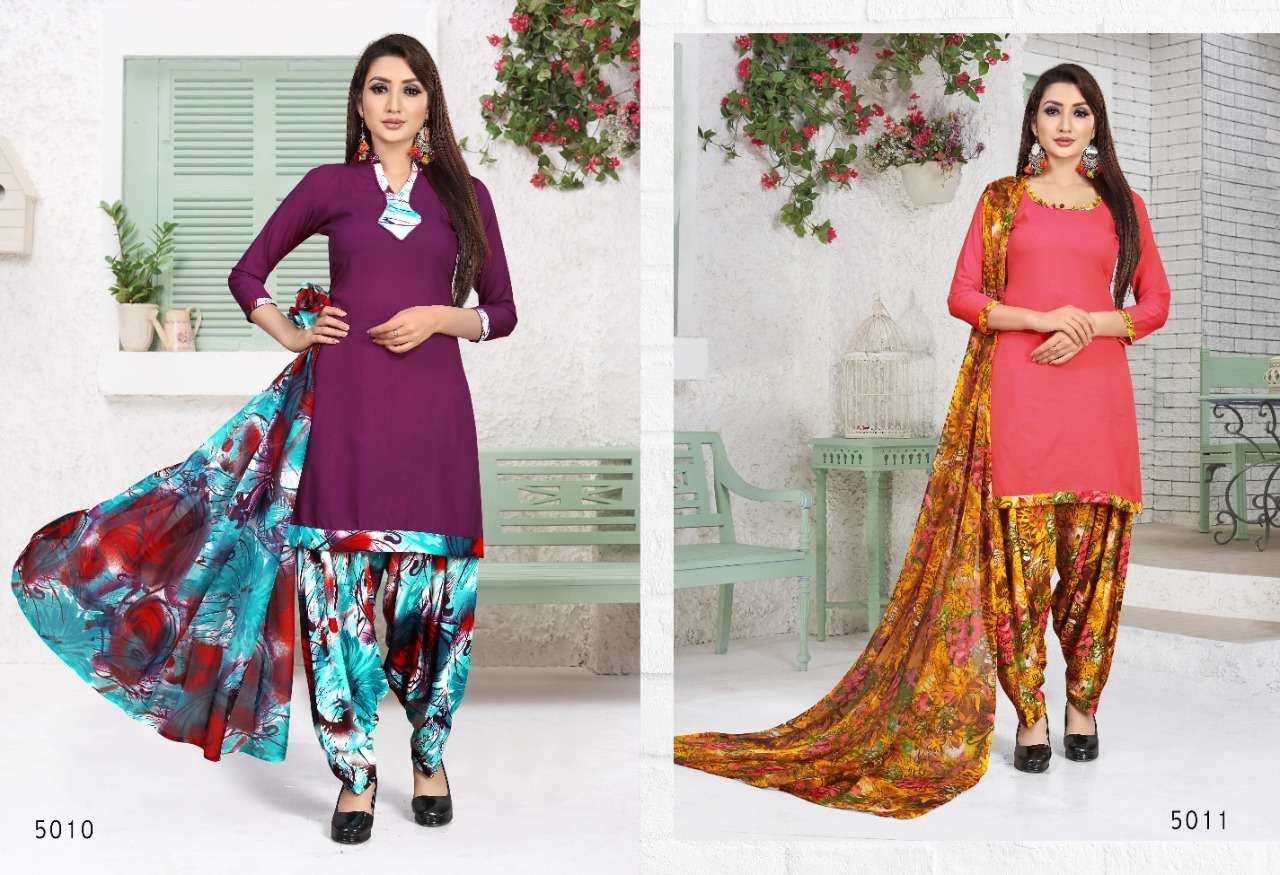 MILLY VOL-35 BY SWEETY FASHION 5001 TO 5012 SERIES BEAUTIFUL SUITS STYLISH FANCY COLORFUL CASUAL WEAR & ETHNIC WEAR LEON CRAP PRINTED DRESSES AT WHOLESALE PRICE