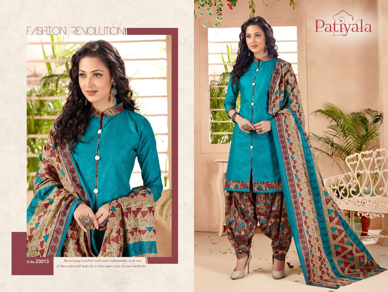 PATIALA VOL-23 BY GANESHA 23004 TO 23015 SERIES BEAUTIFUL COLORFUL STYLISH FANCY CASUAL WEAR & ETHNIC WEAR & READY TO WEAR FANCY PRINTED DRESSES AT WHOLESALE PRICE