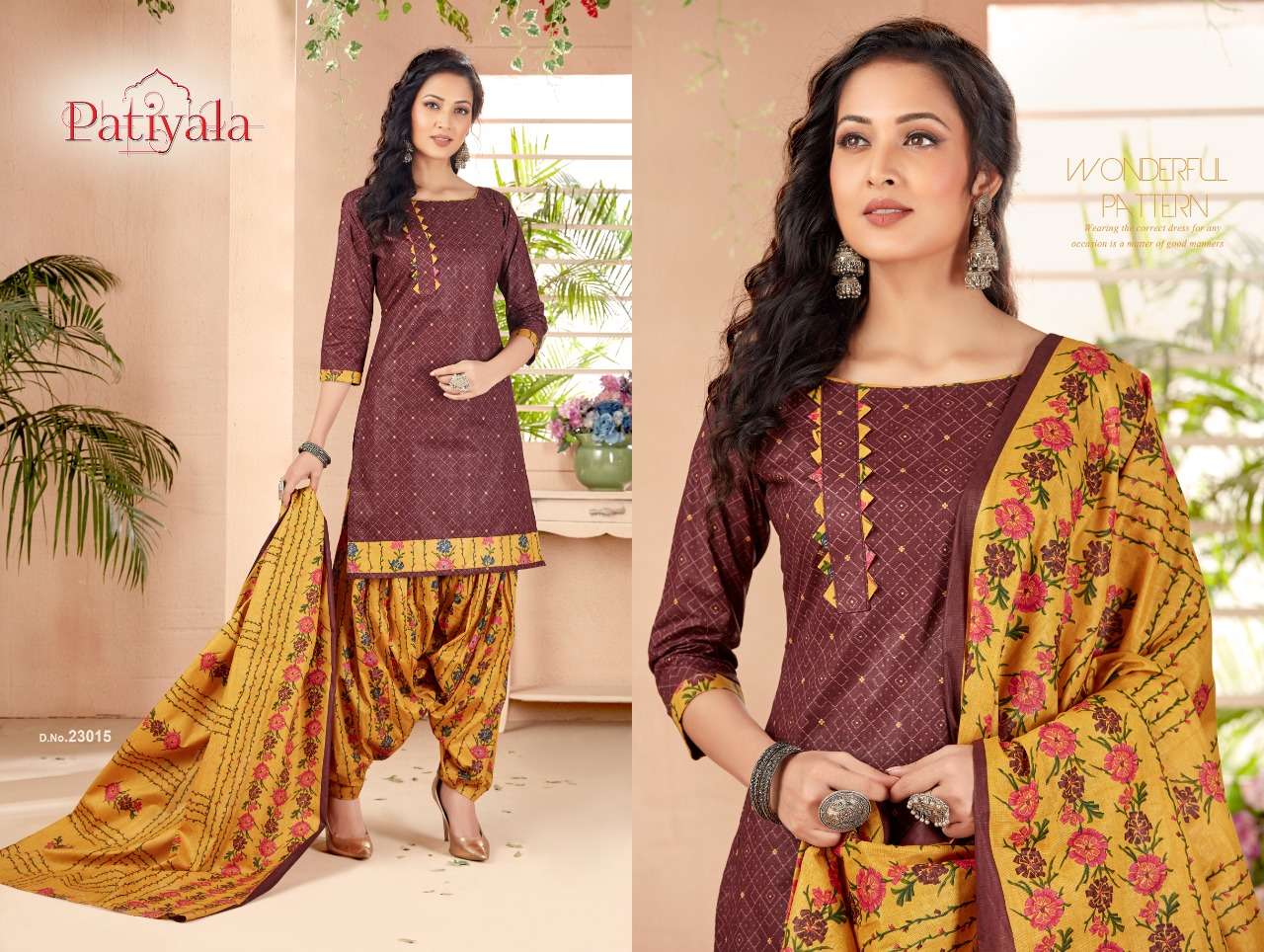 PATIALA VOL-23 BY GANESHA 23004 TO 23015 SERIES BEAUTIFUL COLORFUL STYLISH FANCY CASUAL WEAR & ETHNIC WEAR & READY TO WEAR FANCY PRINTED DRESSES AT WHOLESALE PRICE