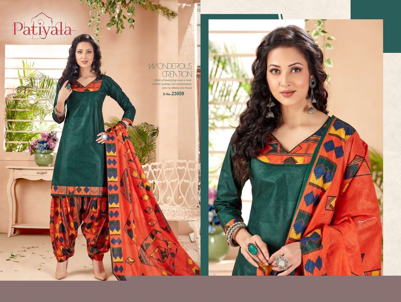 PATIALA VOL-23 BY GANESHA 23004 TO 23015 SERIES BEAUTIFUL COLORFUL STYLISH FANCY CASUAL WEAR & ETHNIC WEAR & READY TO WEAR FANCY PRINTED DRESSES AT WHOLESALE PRICE
