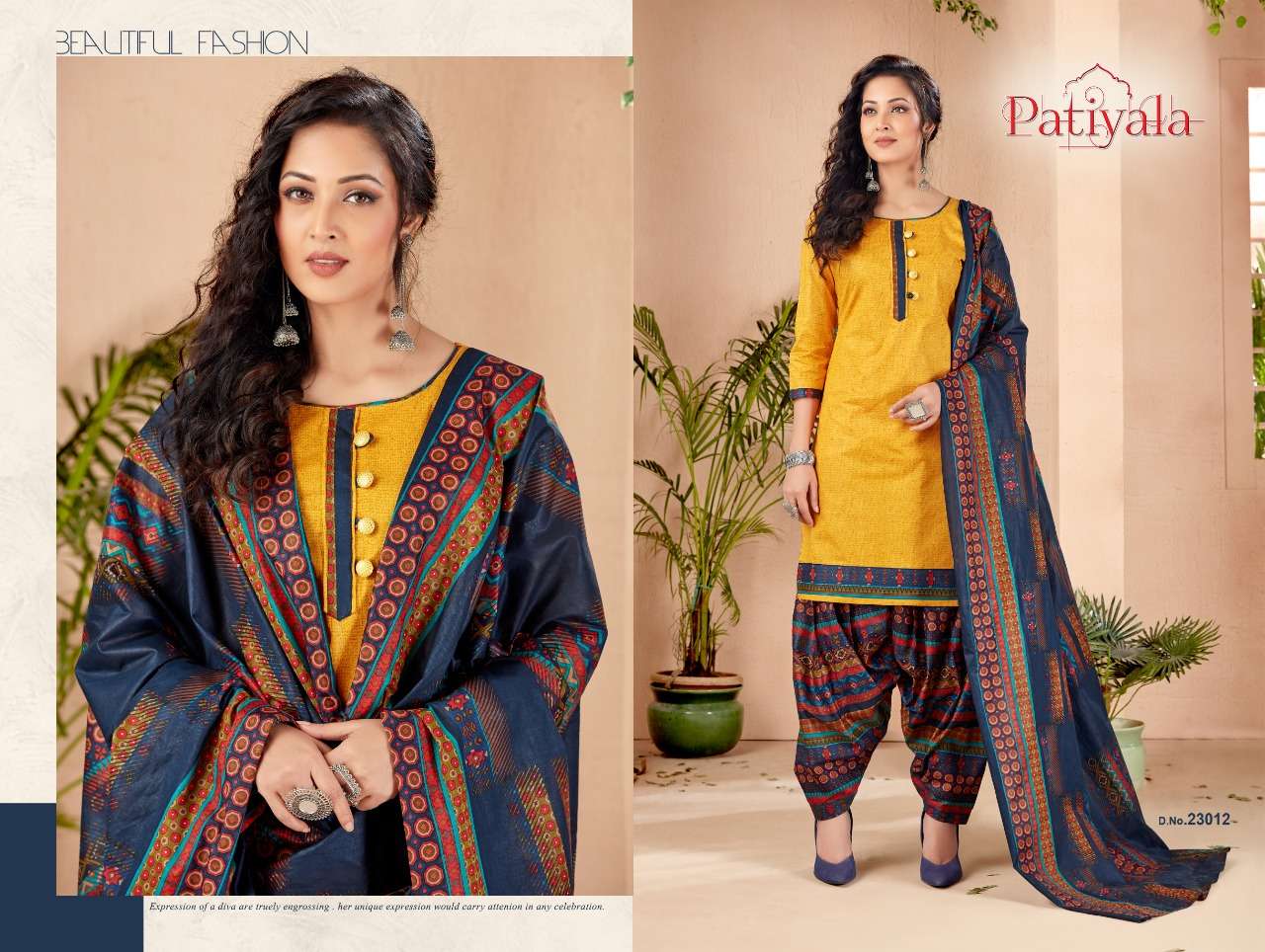 PATIALA VOL-23 BY GANESHA 23004 TO 23015 SERIES BEAUTIFUL COLORFUL STYLISH FANCY CASUAL WEAR & ETHNIC WEAR & READY TO WEAR FANCY PRINTED DRESSES AT WHOLESALE PRICE