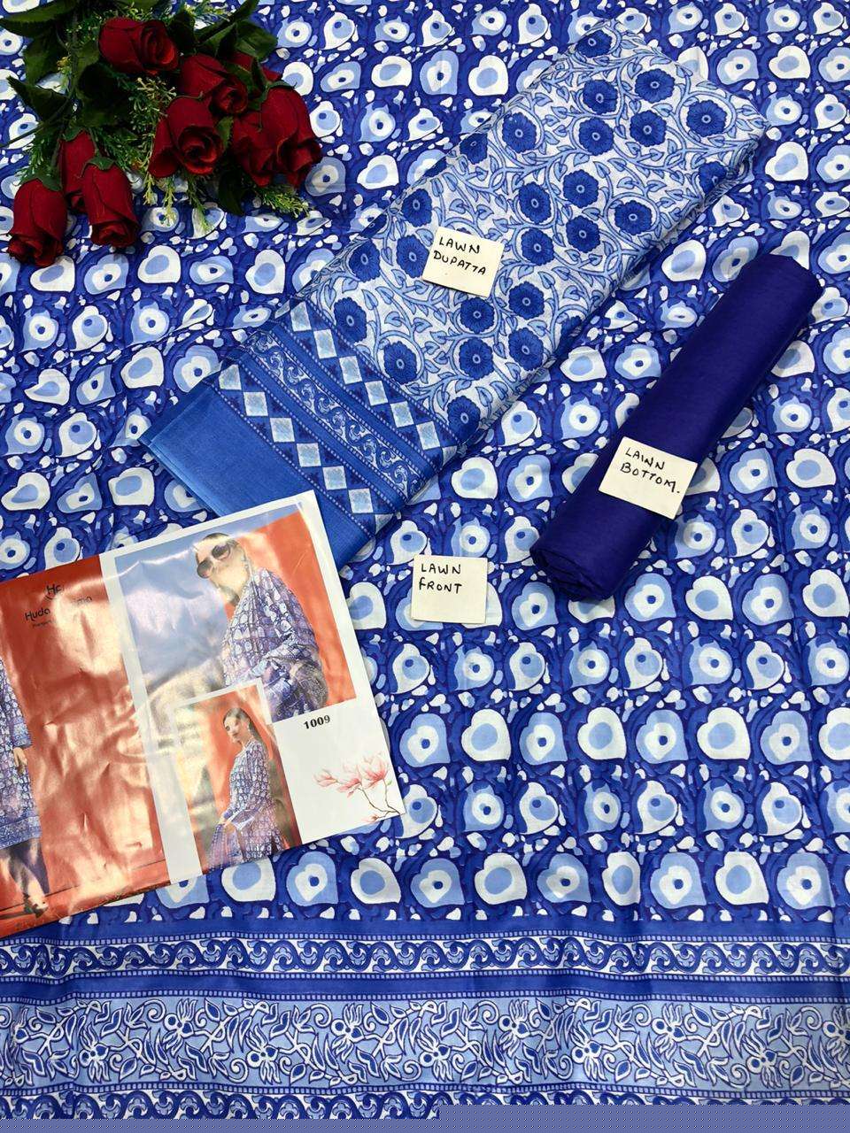 HUDA FATIMA PREMIUM LAWN COLLECTION BY HUDA FATIMA 01 TO 10 SERIES BEAUTIFUL COLORFUL STYLISH FANCY CASUAL WEAR & ETHNIC WEAR & READY TO WEAR PURE CAMBRIC PRINTED DRESSES AT WHOLESALE PRICE