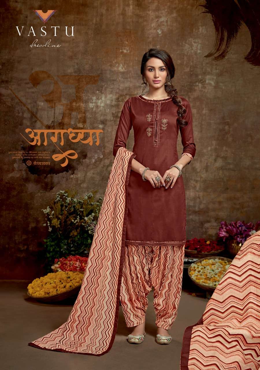 Kiara Patiyala By Vastu Tex 3001 To 3005 Series Beautiful Colorful Stylish Fancy Casual Wear & Ethnic Wear & Ready To Wear Jam Satin With Work Dresses At Wholesale Price
