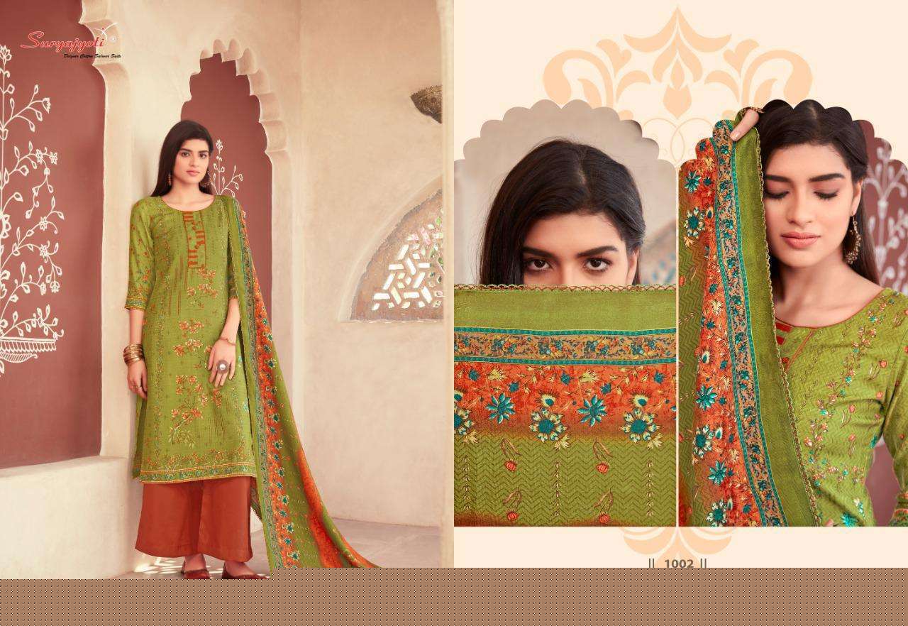 NAZIA BY SURYAJYOTI 1001 TO 1010 SERIES BEAUTIFUL STYLISH FANCY COLORFUL CASUAL WEAR & ETHNIC WEAR PASHMINA DOBBY DRESSES AT WHOLESALE PRICE