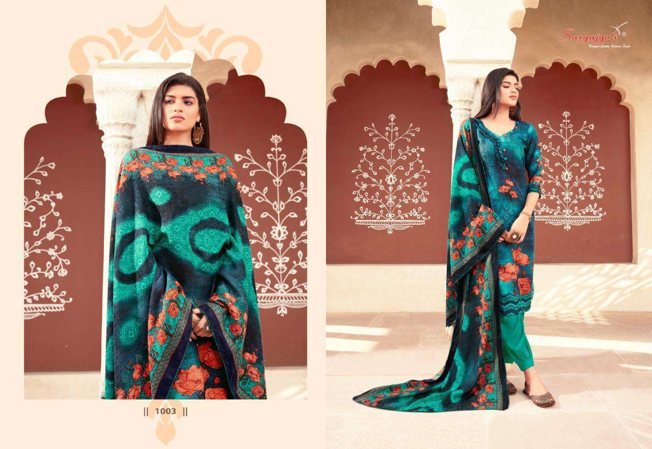 NAZIA BY SURYAJYOTI 1001 TO 1010 SERIES BEAUTIFUL STYLISH FANCY COLORFUL CASUAL WEAR & ETHNIC WEAR PASHMINA DOBBY DRESSES AT WHOLESALE PRICE