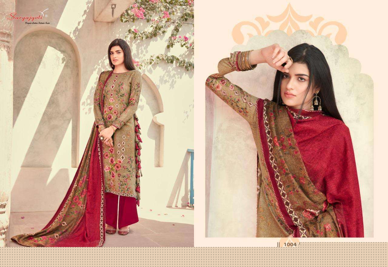 NAZIA BY SURYAJYOTI 1001 TO 1010 SERIES BEAUTIFUL STYLISH FANCY COLORFUL CASUAL WEAR & ETHNIC WEAR PASHMINA DOBBY DRESSES AT WHOLESALE PRICE
