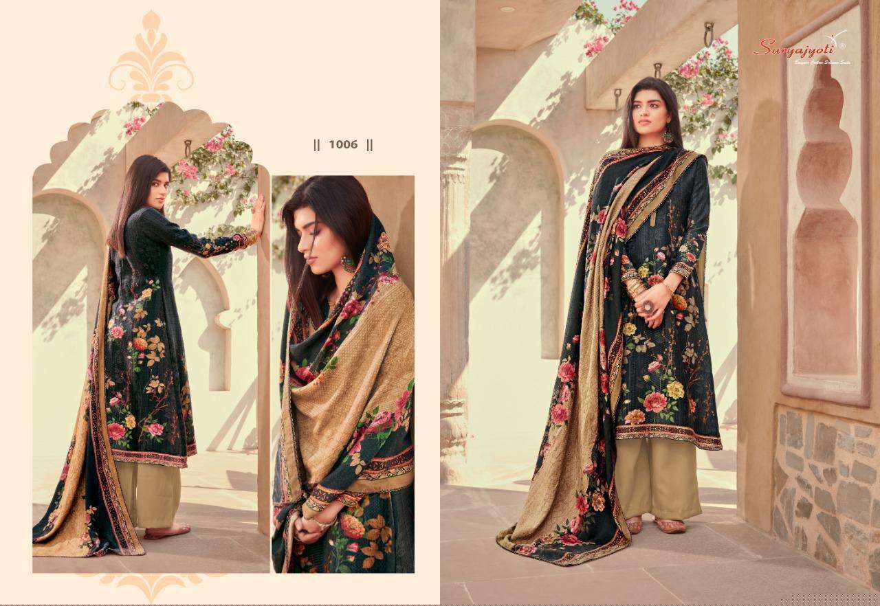 NAZIA BY SURYAJYOTI 1001 TO 1010 SERIES BEAUTIFUL STYLISH FANCY COLORFUL CASUAL WEAR & ETHNIC WEAR PASHMINA DOBBY DRESSES AT WHOLESALE PRICE